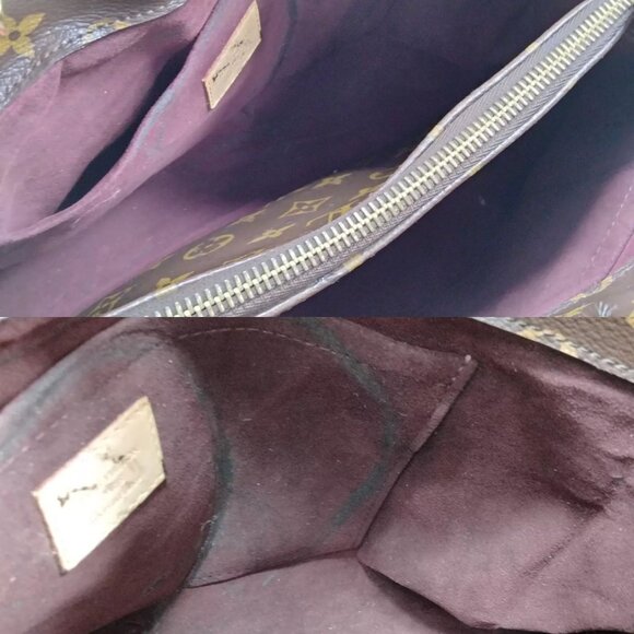 489845AL (S6) Louis Vuitton Crossbody Bag Montaigne MM Brown Monogram - Picture 9 of 11